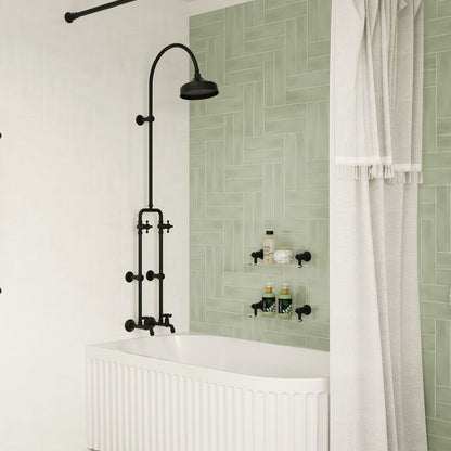 Lillian Exposed Rail Shower & Bath Set