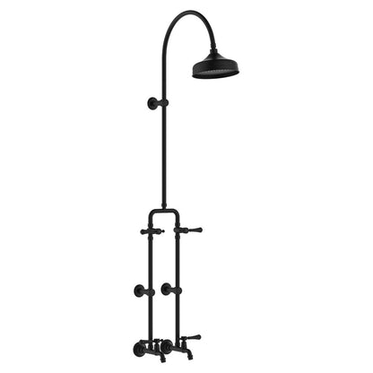 Lillian Lever Exposed Rail Shower & Bath Set