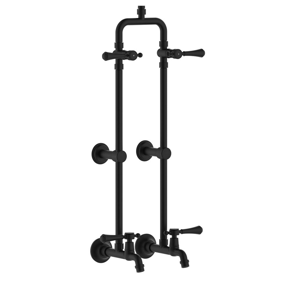 Lillian Lever Exposed Rail Shower & Bath Set