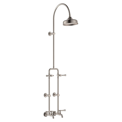 Lillian Lever Exposed Rail Shower & Bath Set