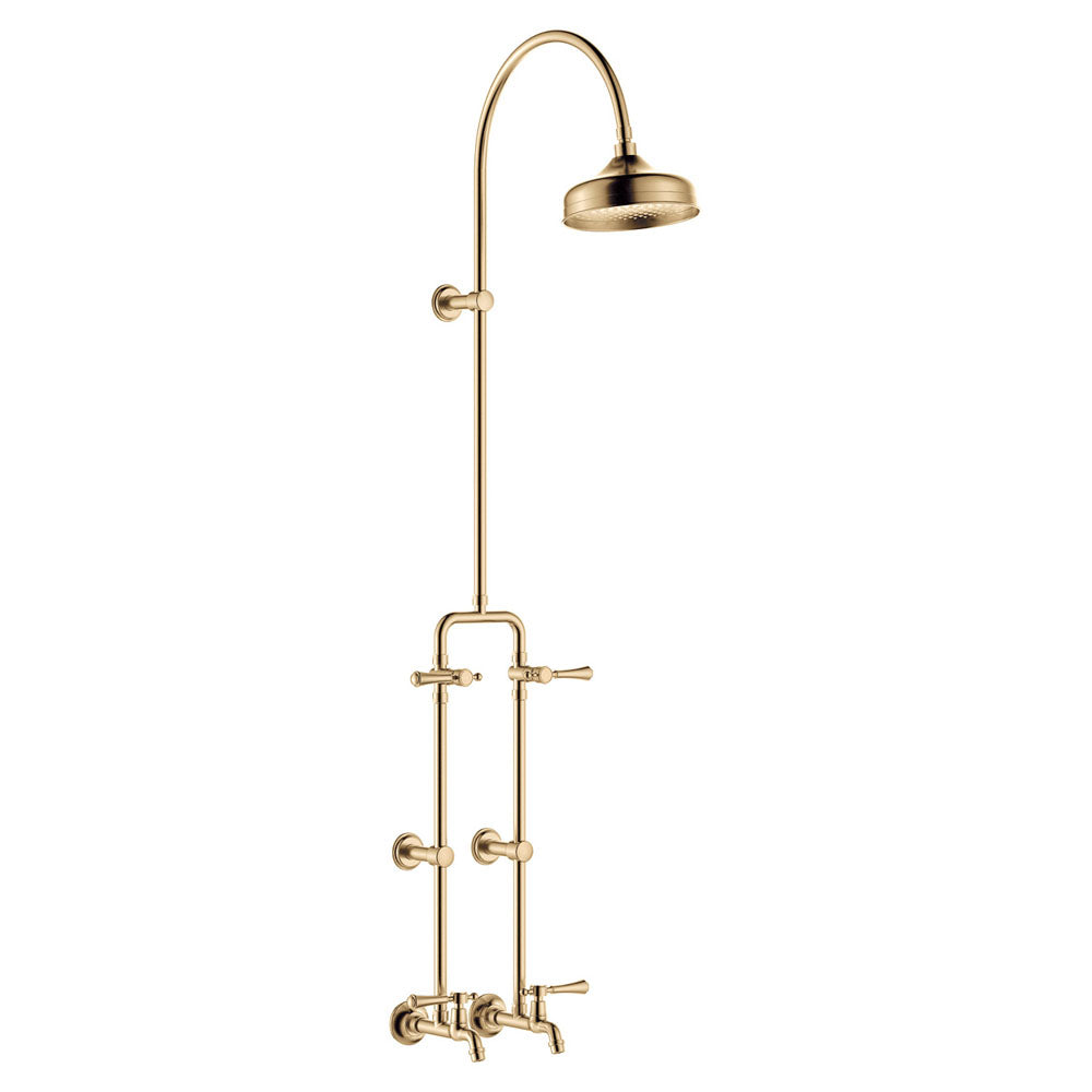 Lillian Lever Exposed Rail Shower & Bath Set