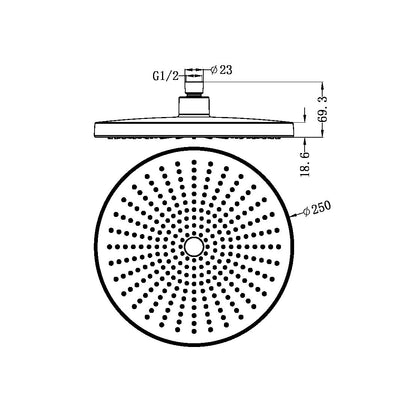 Opal Shower Head | 250mm