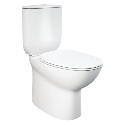 RAK Morning Back-to-Wall Toilet Suite, Alpine White with Bottom Inlet