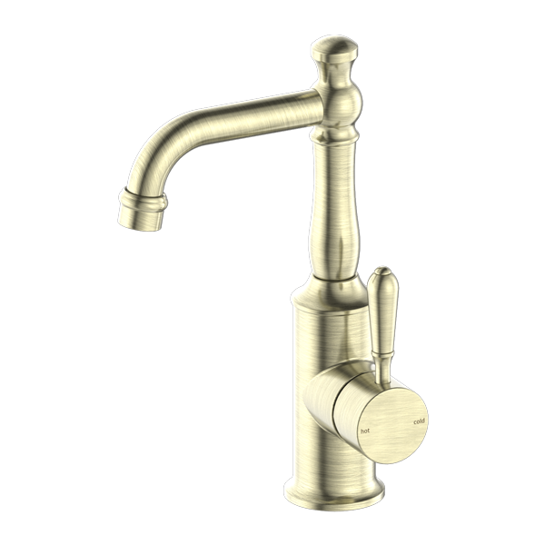 NERO York Basin Mixer with Metal Lever is a stylish