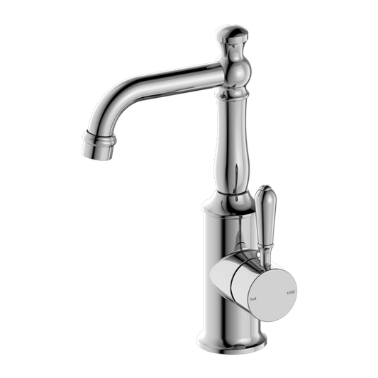 NERO York Basin Mixer with Metal Lever is a stylish