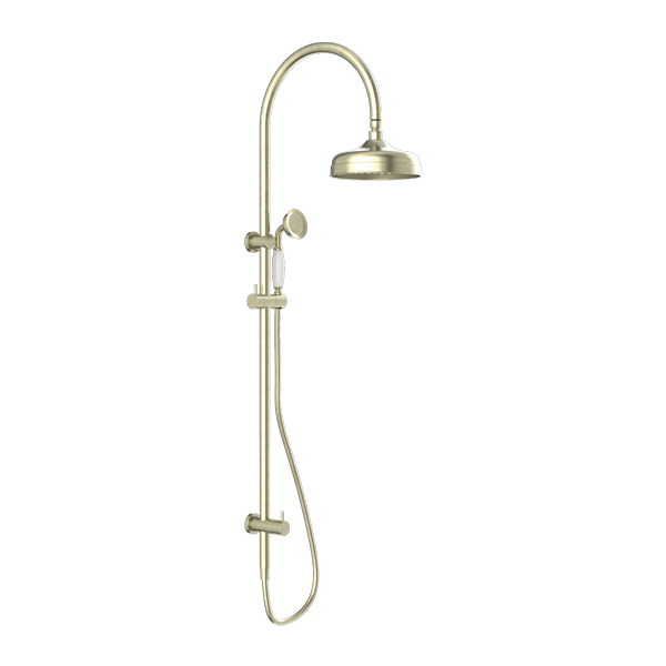 York Twin Shower | White Porcelain Hand Shower