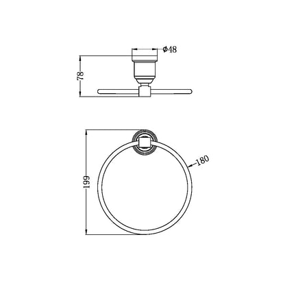 York Towel Ring