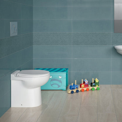 RAK Junior Wall-Faced Toilet Suite, Gloss White