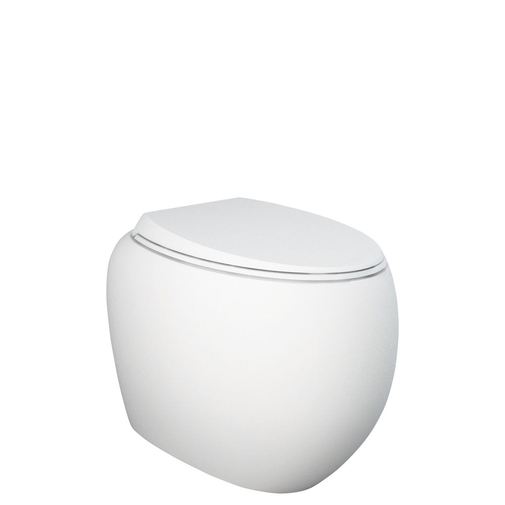 RAK Cloud Wall-Faced Toilet Suite, Matte White