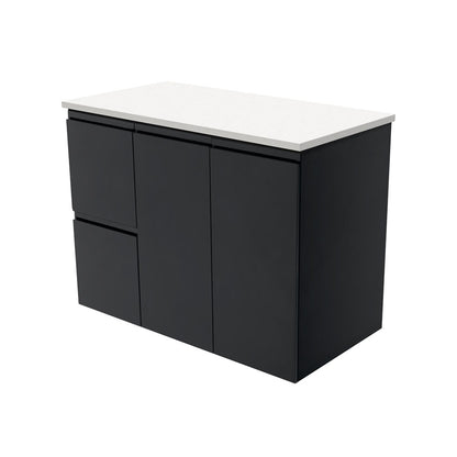 Fingerpull Cabinets Wall-Hung or Kickboard Satin Black