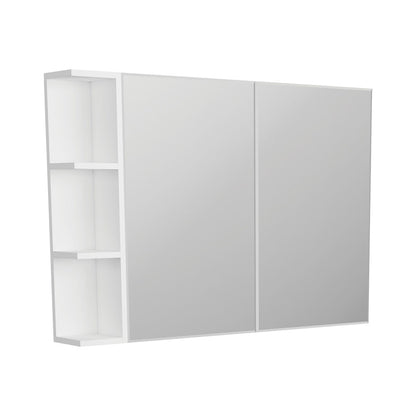 Bevel Edge Mirror Cabinet, 1 Side Shelf