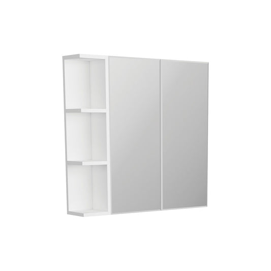 Bevel Edge Mirror Cabinet, 1 Side Shelf