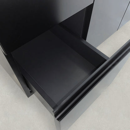 Fingerpull Cabinets Wall-Hung or Kickboard Satin Black