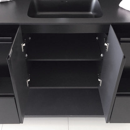 Fingerpull Cabinets Wall-Hung or Kickboard Satin Black