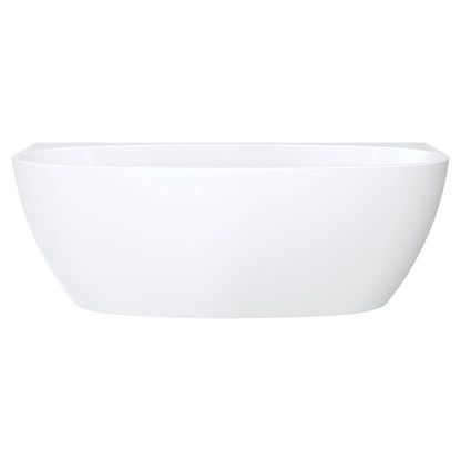 Keeto Back-To-Wall Acrylic Bath, 1700mm