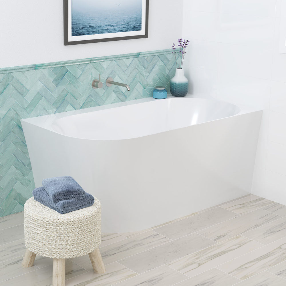 Chloe Acrylic Corner Bath, 1400mm