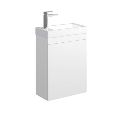 Denzel Edge 450 Ensuite Wall-Hung Vanity, Satin White