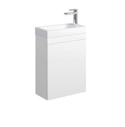 Denzel Edge 450 Ensuite Wall-Hung Vanity, Satin White