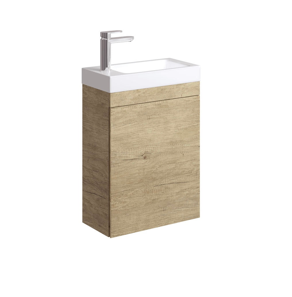 Denzel Edge 450 Ensuite Wall-Hung Vanity, Scandi Oak