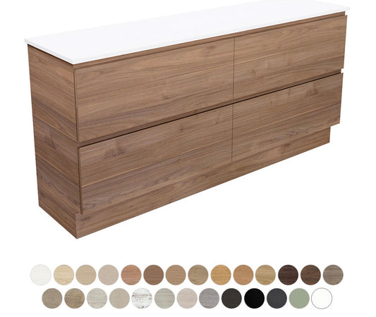 Carmen All Drawer 1800 Double Bowl Floor Standing Vanity