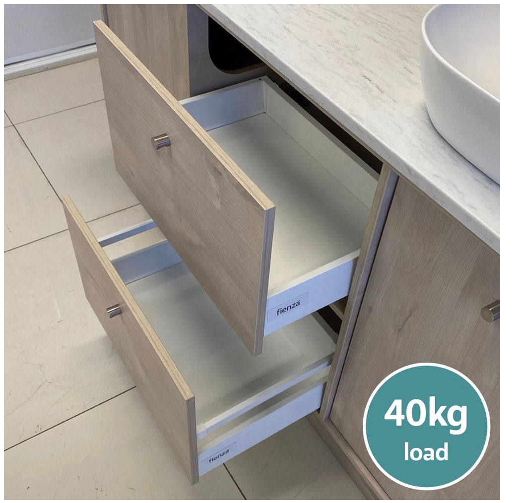 Carmen All Drawer 1500 Double Bowl Floor Standing Vanity