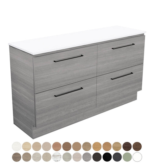 Carmen All Drawer 1500 Single Bowl Floor Standing Vanity