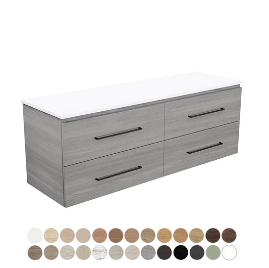 Carmen All Drawer 1500 Single Bowl Wall Hung Vanity