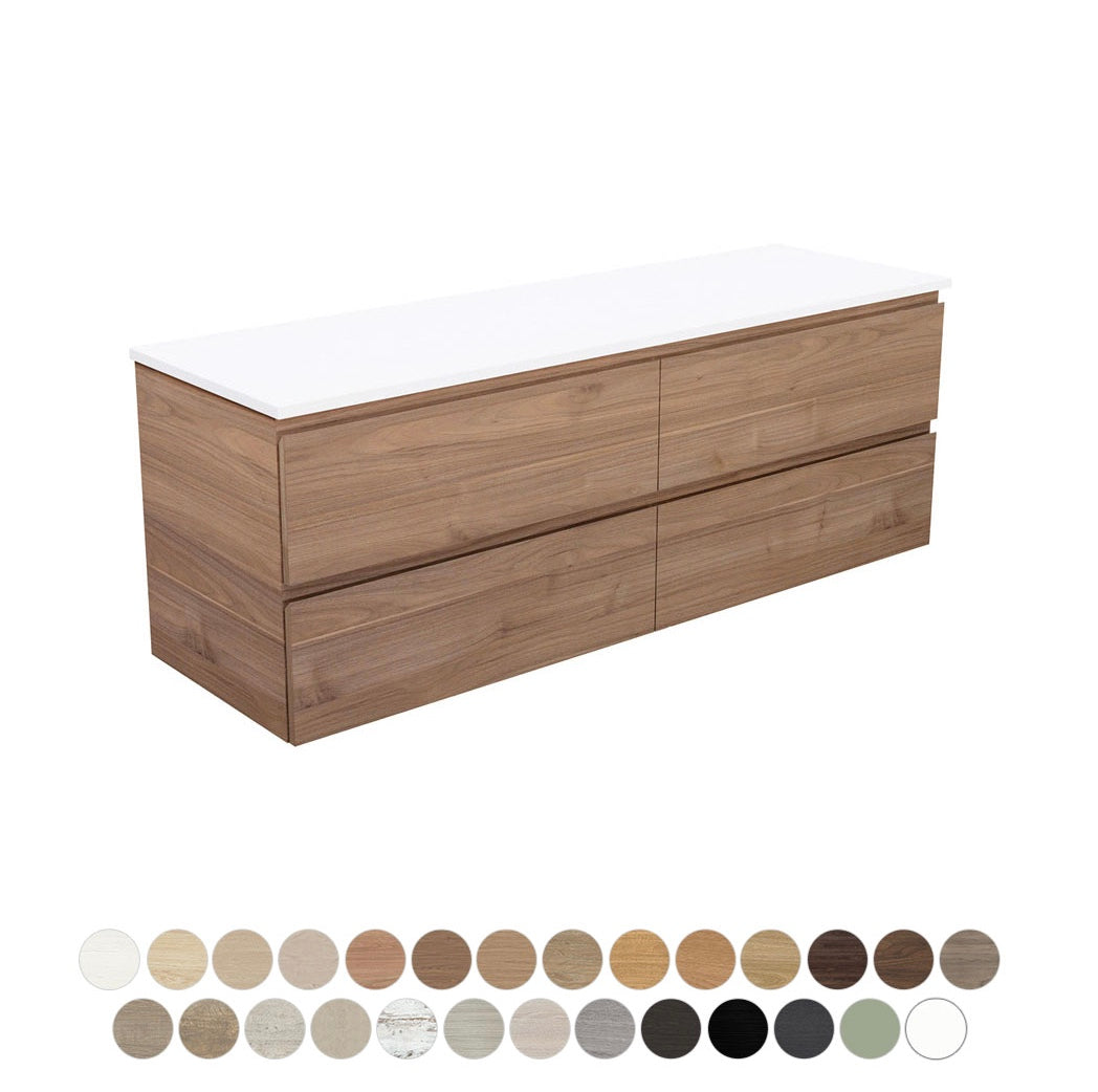 Carmen All Drawer 1500 Single Bowl Wall Hung Vanity
