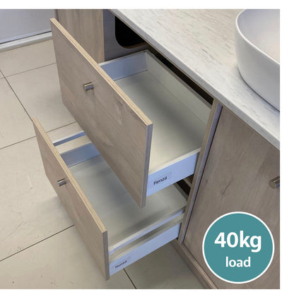 Carmen All Drawer 1200 Double Bowl Floor Standing Vanity