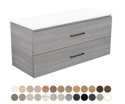 Carmen All Drawer 1200 Double Bowl Wall Hung Vanity