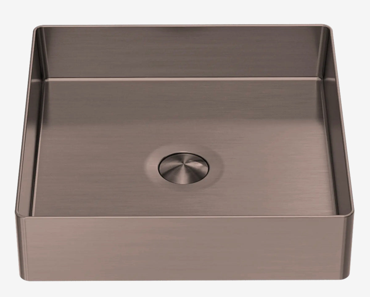 Opal Square 400mm Stainless Steel Basin