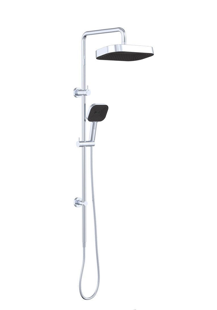 Kuro Twin Shower, Soft Square Head