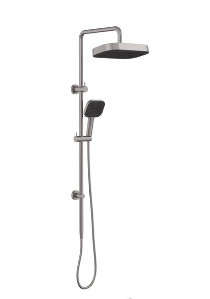 Kuro Twin Shower, Soft Square Head