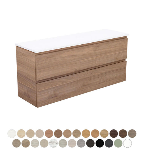 Carmen Ensuite All Drawer 1200 Wall Hung Vanity