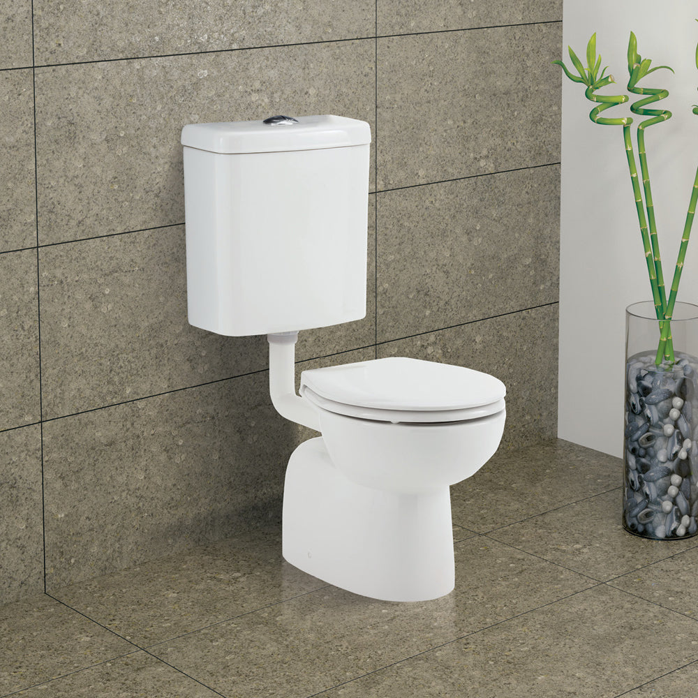 Stella Junior Adjustable Link Toilet Suite, Gloss White