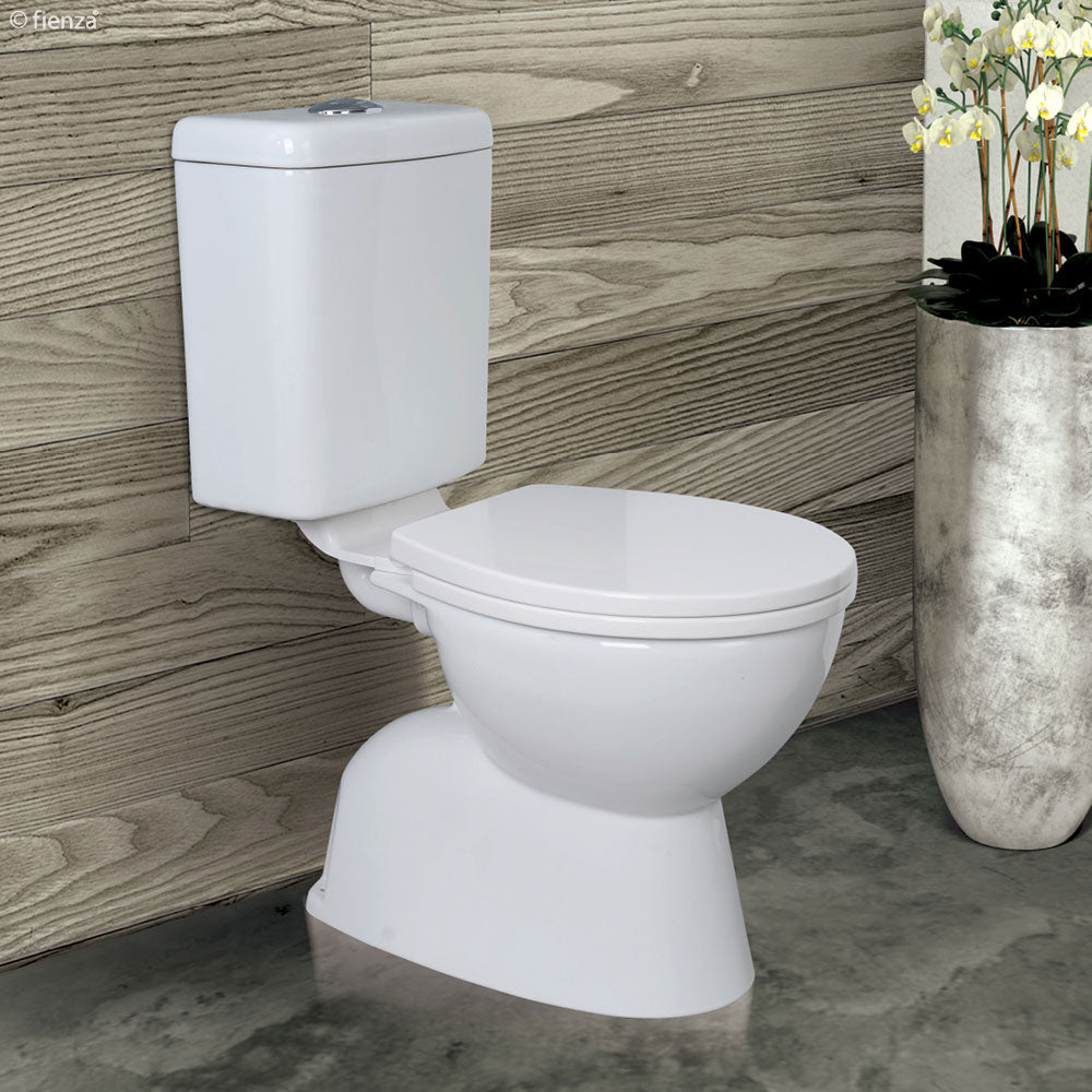 Stella Adjustable Link Toilet Suite, Gloss White