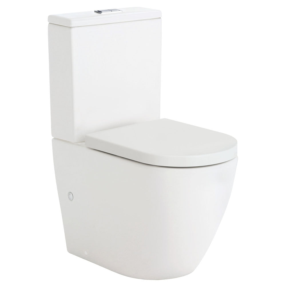 Koko Back-to-Wall Toilet Suite, Matte White