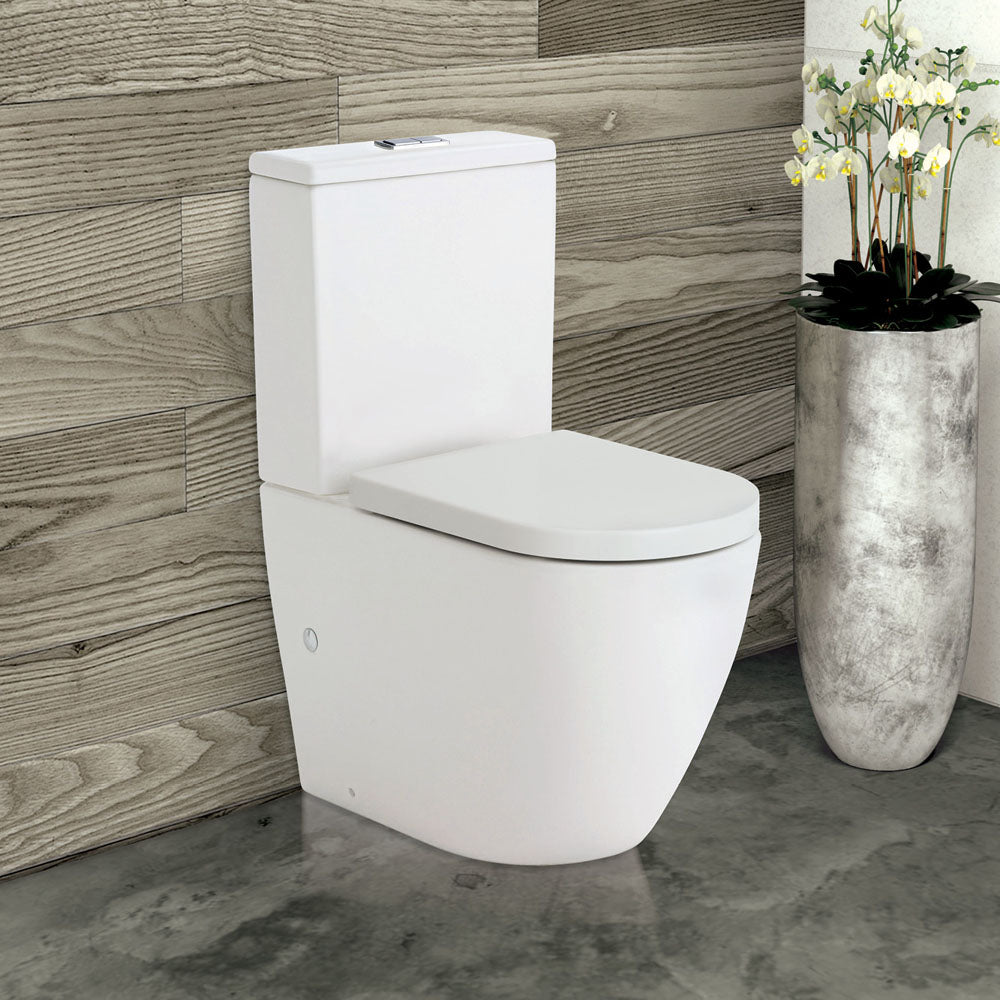 Koko Back-to-Wall Toilet Suite, Matte White