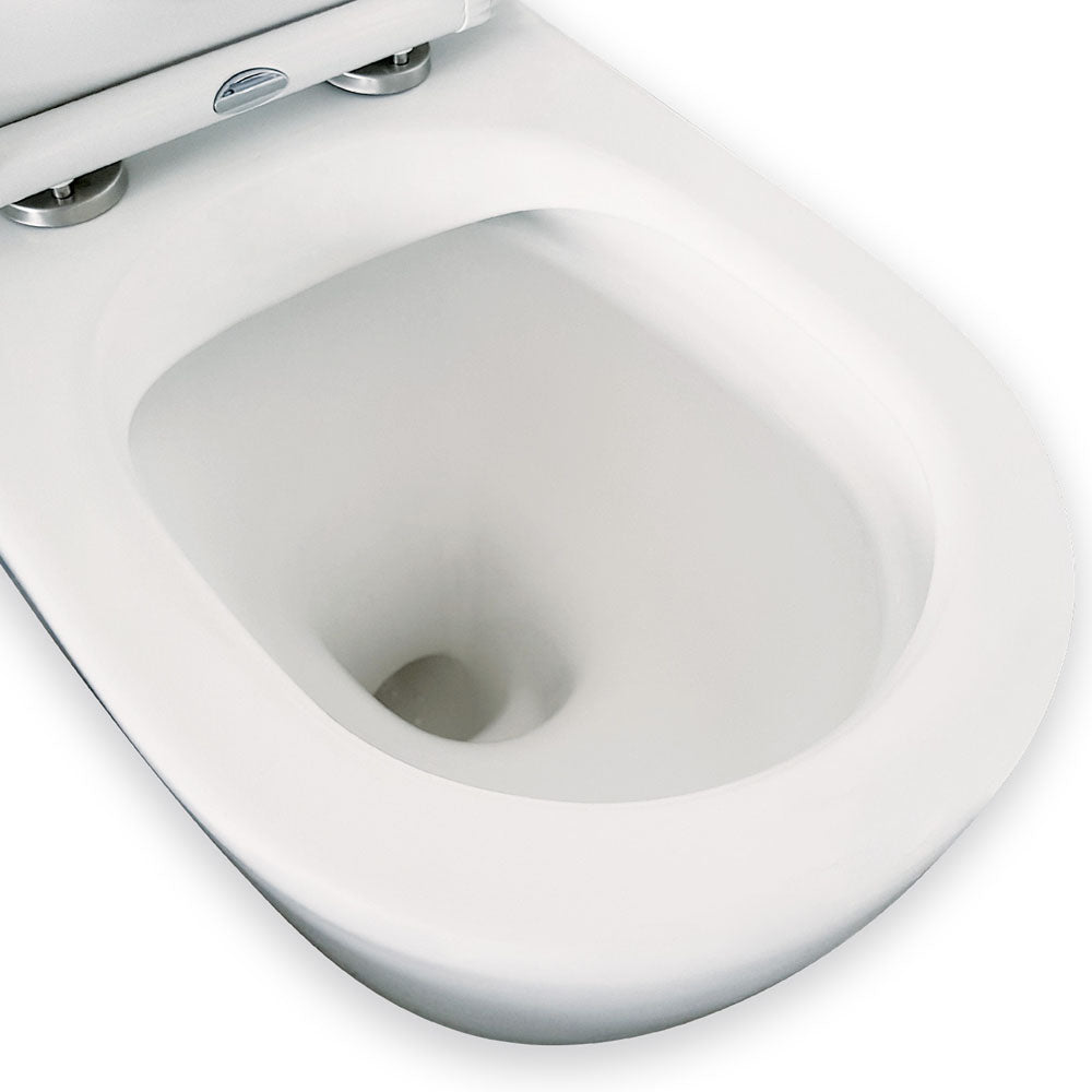 Koko Back-to-Wall Toilet Suite, Matte White