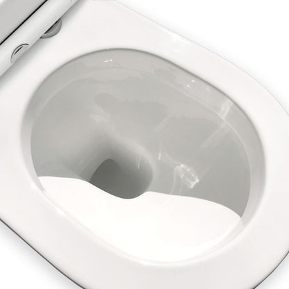 Empire Back-to-Wall Toilet Suite, Gloss White with Slim Seat