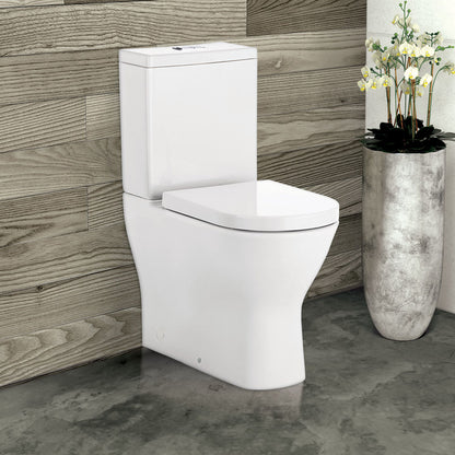 Delta Back-to-Wall Toilet Suite, Gloss White