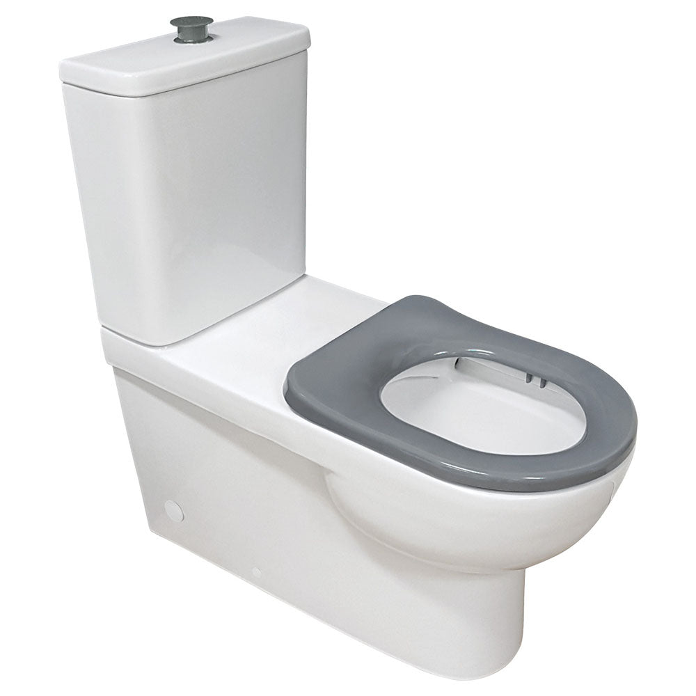 Stella Care Back-to-Wall Toilet Suite, Gloss White