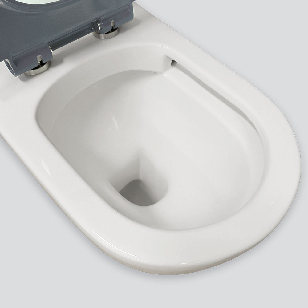 Stella Care Back-to-Wall Toilet Suite, Gloss White