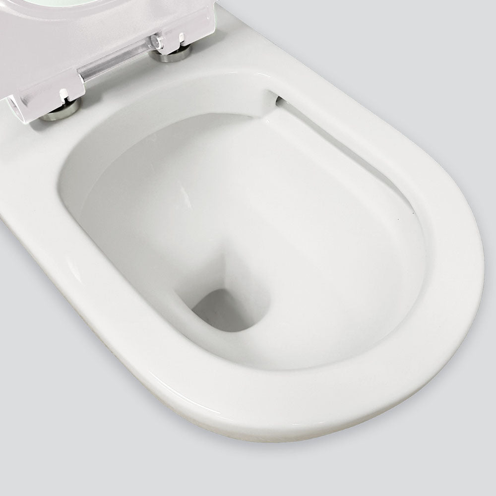 Stella Care Back-to-Wall Toilet Suite, Gloss White