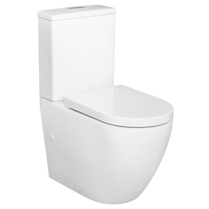 Alix Back-to-Wall Toilet Suite, Gloss White