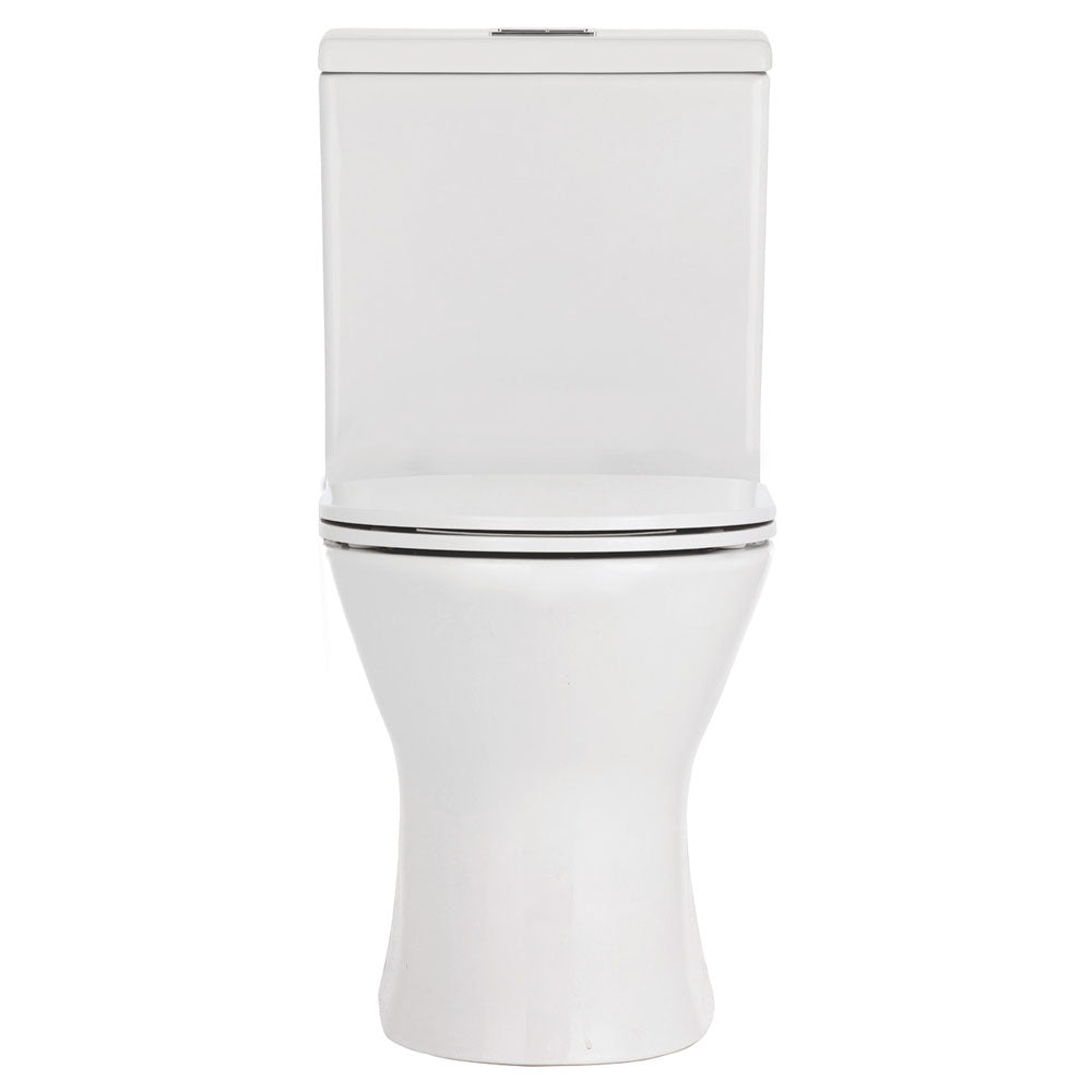 Chica Close-Coupled Toilet Suite, Gloss White with Slim Seat