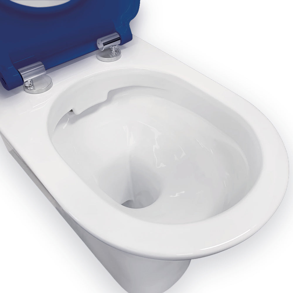 Delta Care Back-to-Wall Toilet Suite, Gloss White