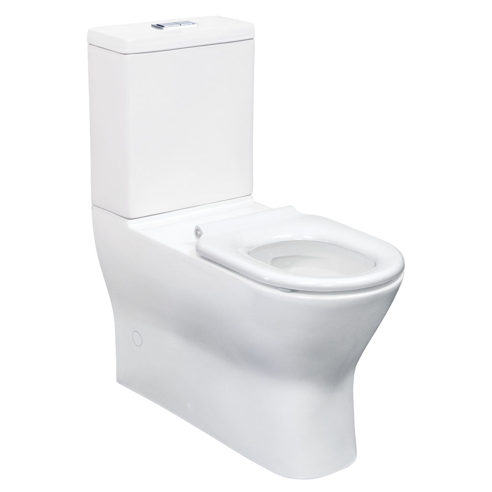 Delta Care Back-to-Wall Toilet Suite, White Seat