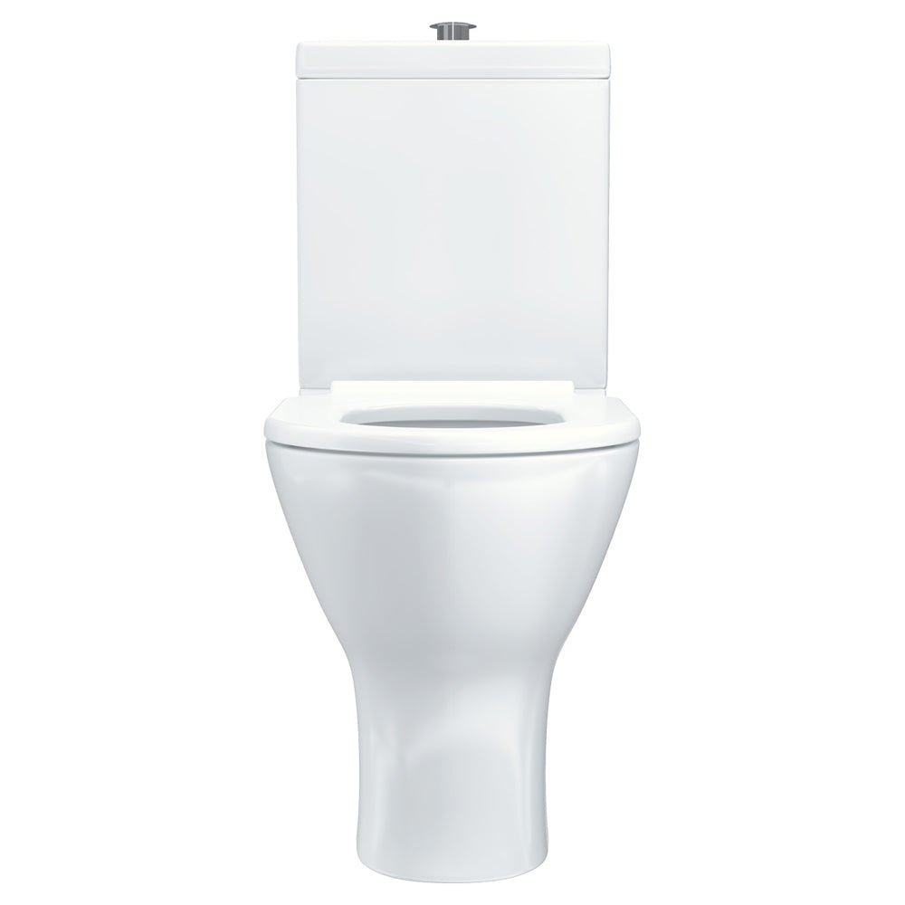 Delta Care Back-to-Wall Toilet Suite, White Seat