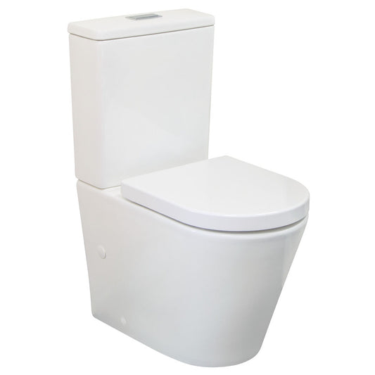 Isabella Back-to-Wall Toilet Suite, Gloss White